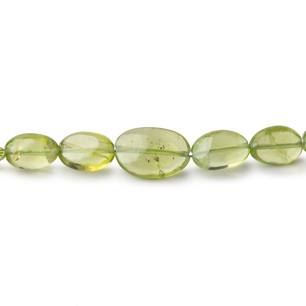 5x4-9x7mm Peridot Plain Oval Beads 16 inch 55 pieces - Beadsofcambay.com