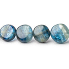 6 - 10.5mm Tanzanian Kyanite Plain Coin 16 inch 42 Beads - Beadsofcambay.com
