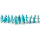 6 - 10mm Sleeping Beauty Turquoise Faceted Freeform Slice 8 inch 38 Beads - Beadsofcambay.com