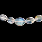 6 - 12mm Red Fire Rainbow Moonstone Plain Oval 18 inch 55 Beads AAA - Beadsofcambay.com