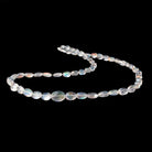6 - 12mm Red Fire Rainbow Moonstone Plain Oval 18 inch 55 Beads AAA - Beadsofcambay.com