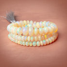 6 - 14mm Ethiopian Opal Plain Rondelle 20 inch 96 Beads AAA - Beadsofcambay.com