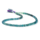 6 - 6.5mm Shaded Fluorite Plain Rondelle Beads 16 inch 108 pieces AA - Beadsofcambay.com