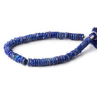 6 - 7mm Lapis Lazuli Faceted Heishi Beads 8 inch 98 pieces - Beadsofcambay.com