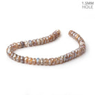 6 - 7mm Mystic Brown Labradorite Faceted Rondelles 54 Beads 1.5mm Hole - Beadsofcambay.com