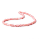 6-7mm Pink Peruvian Opal Plain Rondelle Beads 18 inch 106 pieces AA - Beadsofcambay.com