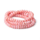6-7mm Pink Peruvian Opal Plain Rondelle Beads 18 inch 106 pieces AA - Beadsofcambay.com