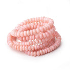 6-7mm Pink Peruvian Opal Plain Rondelle Beads 18 inch 112 pieces AA - Beadsofcambay.com