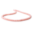 6-7mm Pink Peruvian Opal Plain Rondelle Beads 18 inch 112 pieces AA - Beadsofcambay.com