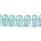 6-8mm Blue Chalcedony Plain Rondelle Beads 16 inch 80 pieces - Beadsofcambay.com