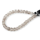6 - 8mm Smoky Quartz Faceted Cube Beads 8 inch 28 pieces - Beadsofcambay.com