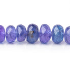 6 - 9mm Tanzanite Faceted Rondelle Beads 18 inch 106 pieces AAA - Beadsofcambay.com