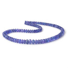 6 - 9mm Tanzanite Faceted Rondelle Beads 18 inch 106 pieces AAA - Beadsofcambay.com