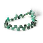6.5 - 7mm Brazilian Emerald Top Drill Faceted Coin 8 inch 40 Beads - Beadsofcambay.com