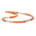 6.5-7mm Multi Color Madagascar Sunstone Plain Rondelle 18 inch 110 Beads AA - Beadsofcambay.com