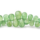 6.5x5 - 12x8.5mm Tsavorite Garnet Faceted Pear Beads 8 inch 62 pieces AA - Beadsofcambay.com