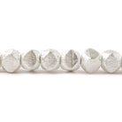 6mm Brushed Faceted Nugget Beads 8 inch 34 pieces - Beadsofcambay.com