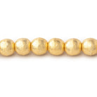 6mm Brushed Round Beads - Beadsofcambay.com