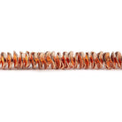 6mm Brushed Wavy Disc Spacers 8 inch 190 Beads - Beadsofcambay.com
