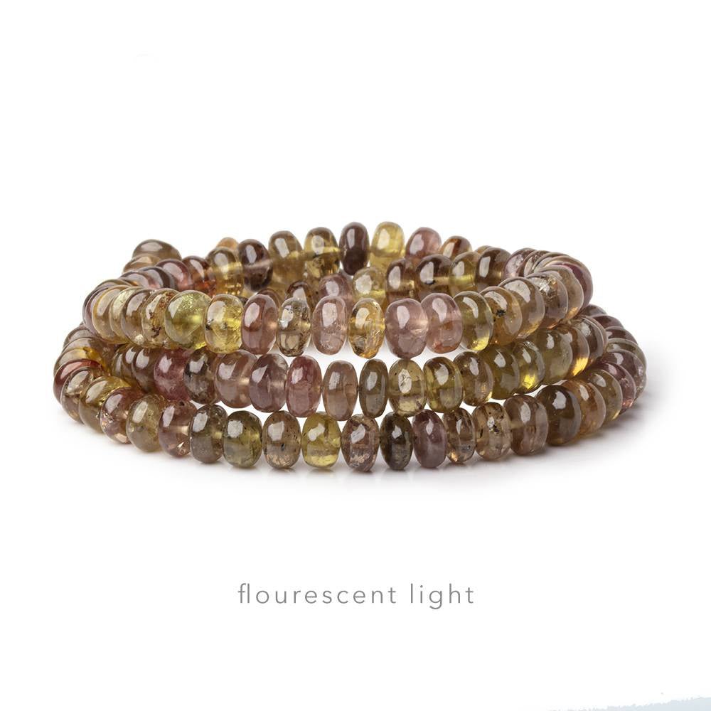 6mm Color Change Garnet Plain Rondelle Beads 18 inch 126 pieces AAA - Beadsofcambay.com