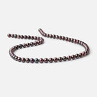 6mm Dark Plum Peacock Off Round Freshwater Pearls 16 inch 70 Beads AA - Beadsofcambay.com