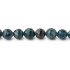 6mm Indicolite Tourmaline Micro Faceted Round Beads 15 inch 60 pieces - Beadsofcambay.com