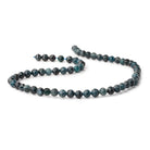 6mm Indicolite Tourmaline Micro Faceted Round Beads 15 inch 60 pieces - Beadsofcambay.com