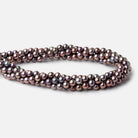 6mm Light Plum Peacock Off Round Freshwater Pearls 15.5 inch 70 Beads AA - Beadsofcambay.com