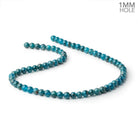 6mm Neon Apatite Plain Rounds 15.5 inch 66 beads 1mm Large Hole A - Beadsofcambay.com