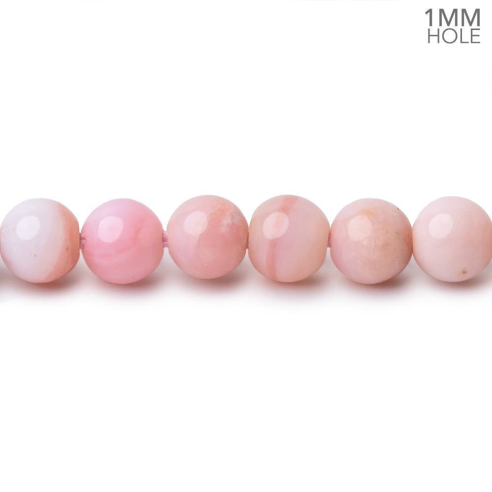 6mm Pink Peruvian Opal Plain Round Beads 15.5 inch 66 pieces 1mm Hole - Beadsofcambay.com