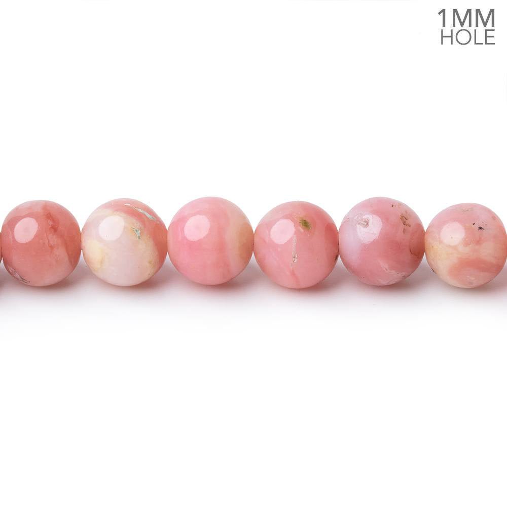 6mm Pink Peruvian Opal Plain Rounds 15.5 inch 66 Beads 1mm Hole - Beadsofcambay.com