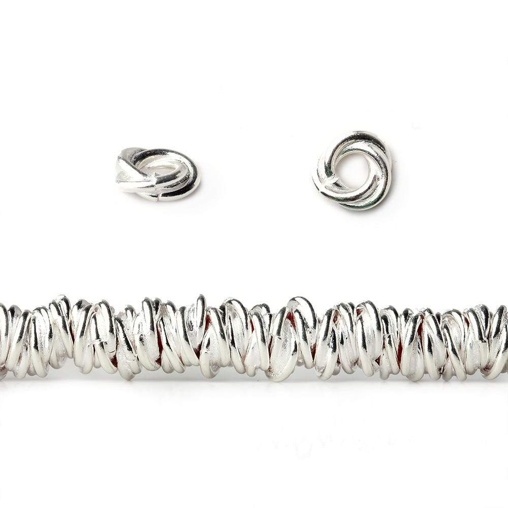 6mm Plain Mobius Large Hole Spacer Beads 8 inch 88 pieces - Beadsofcambay.com