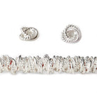 6mm Plain & Twist Mobius Large Hole Spacer Beads 8 inch 89 pieces - Beadsofcambay.com