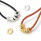 6mm Hammered Jump Ring Set of 10 pieces - BeadsofCambay.com