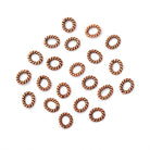 6x5mm Antiqued Copper Twisted Oval Shaped Jump Ring Set of 50 - Beadsofcambay.com