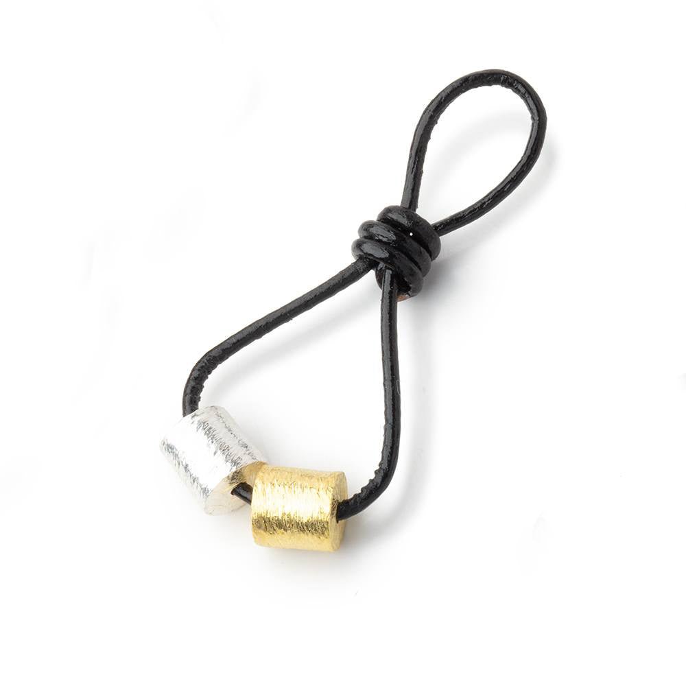 6x6mm Brushed Tube Set of 4 Beads - Beadsofcambay.com
