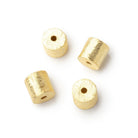 6x6mm Brushed Tube Set of 4 Beads - Beadsofcambay.com