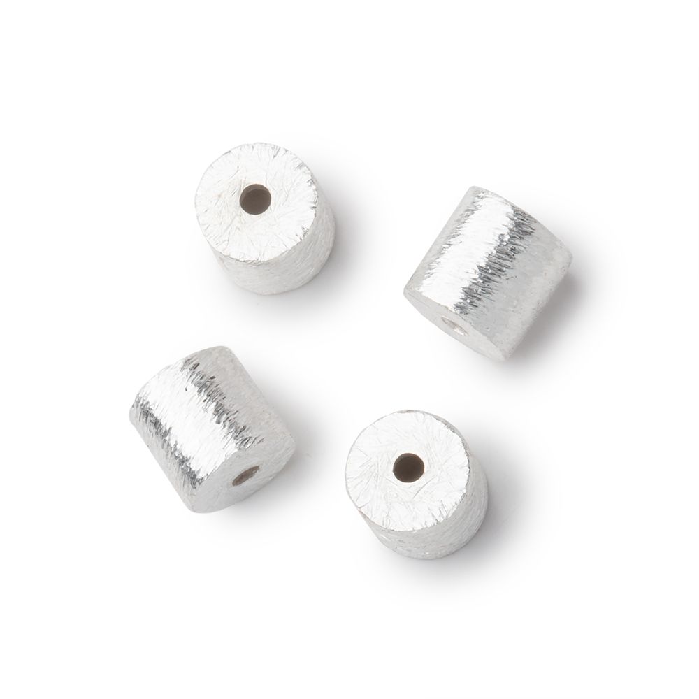 6x6mm Brushed Tube Set of 4 Beads - Beadsofcambay.com