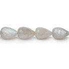 7 - 10mm Gray Moonstone Straight Drill Tear Drop 7.25 in 20 Beads - Beadsofcambay.com