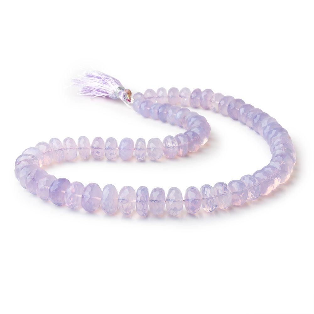 7 - 12mm Lavender Quartz Faceted Rondelle 16 inch 66 Beads AAA - Beadsofcambay.com