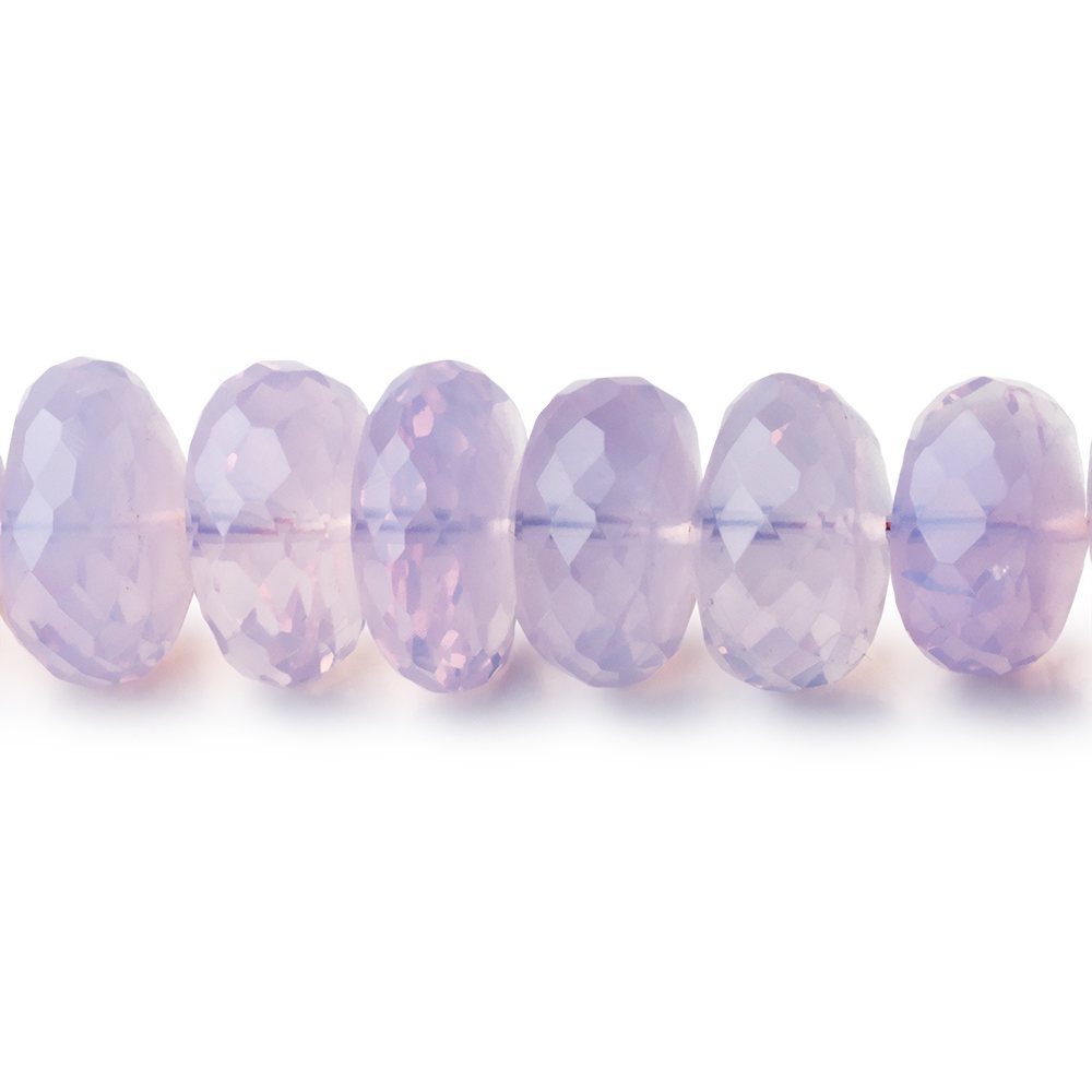7 - 12mm Lavender Quartz Faceted Rondelle 16 inch 66 Beads AAA - Beadsofcambay.com
