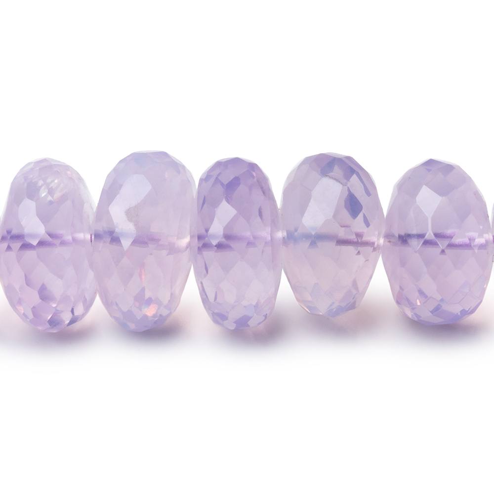 7-13mm Lavender Quartz Faceted Rondelle Beads 16 inch 65 pieces AAA - Beadsofcambay.com