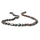 7-14mm Chrysocolla with Hematite Plain Nugget Beads 16 inch 49 pieces AA - Beadsofcambay.com