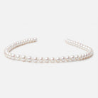 7-8.5mm Off White Chinese Akoya Saltwater Pearls 15.5 inch 50 pieces A - Beadsofcambay.com