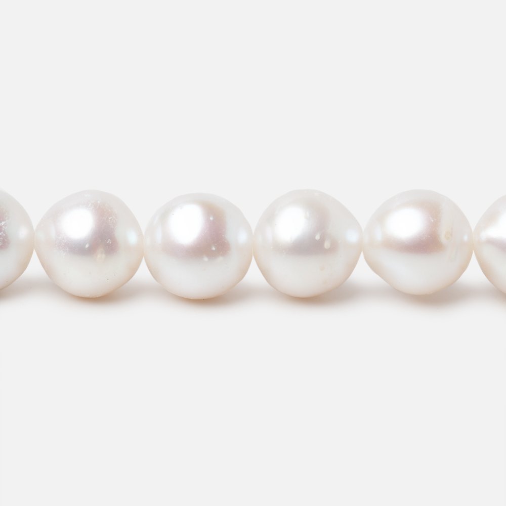 7-8.5mm Off White Chinese Akoya Saltwater Pearls 15.5 inch 50 pieces A - Beadsofcambay.com