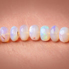 7 - 8mm Australian Opal Plain Rondelle Beads 20 inch 112 pieces AA - Beadsofcambay.com