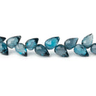 7 - 8mm London Blue Topaz Shoulder Drill Tear Drop 4 inch 24 Beads AAA - Beadsofcambay.com