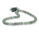 7-8mm Moss Aquamarine Faceted Rondelle 14 inch 85 Beads - Beadsofcambay.com