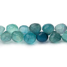 7 - 8mm Neon Teal Fluorite Faceted Candy Kiss Beads 7 inch 50 pieces AA - Beadsofcambay.com
