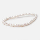 7 - 8mm Off White Chinese Akoya Saltwater Pearls 15.5 inch 56 pieces A - Beadsofcambay.com